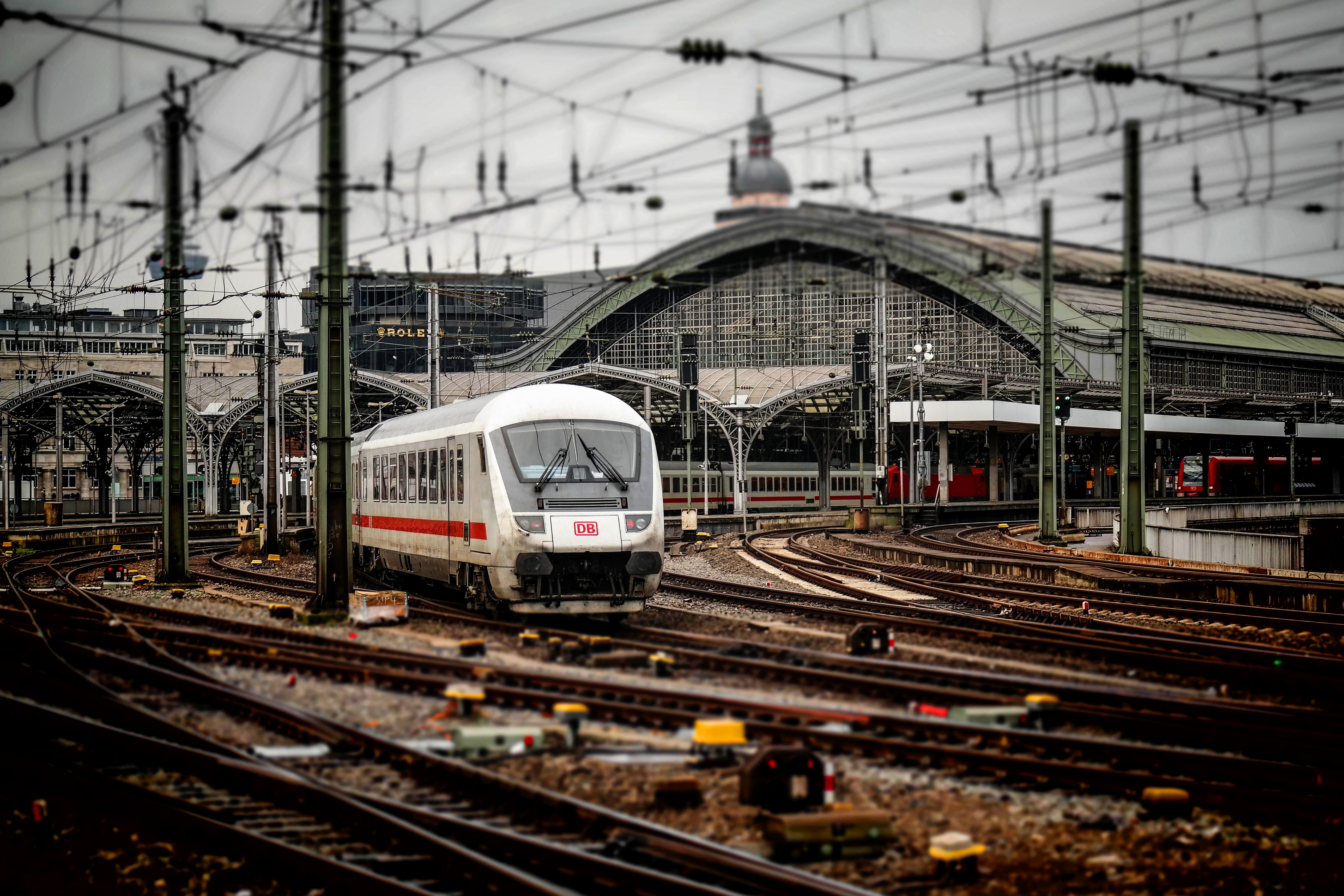 Integrated passenger rail station